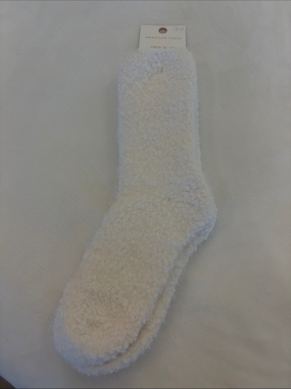 American Eagle Outfitters Women’s Plush Crew Socks - Cream